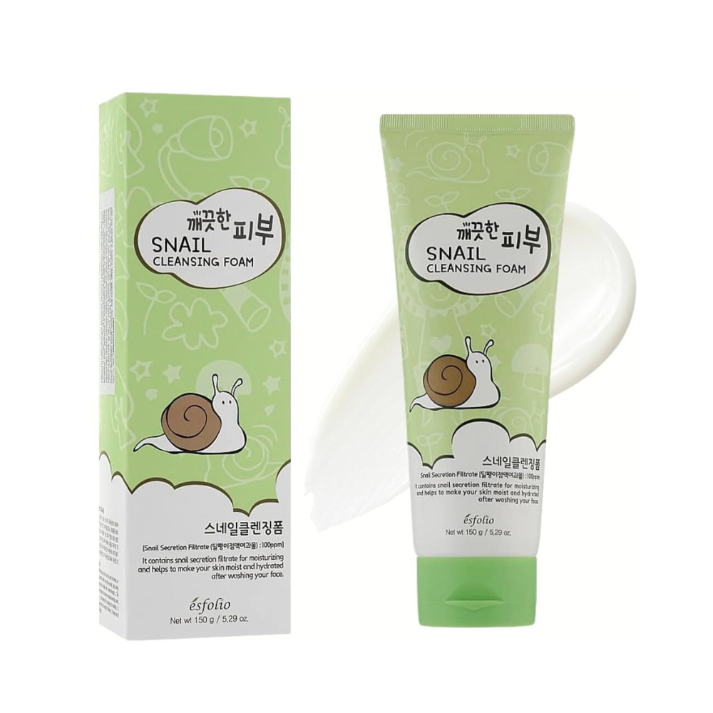 ESFOLIO Pure Skin Snail  Cleansing Foam