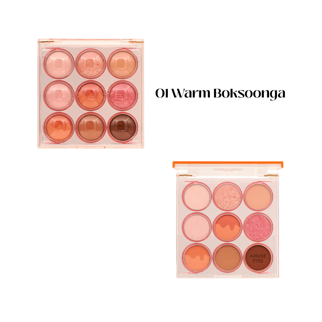 Amuse Eye Color Palette, 01 Warm Boksoonga