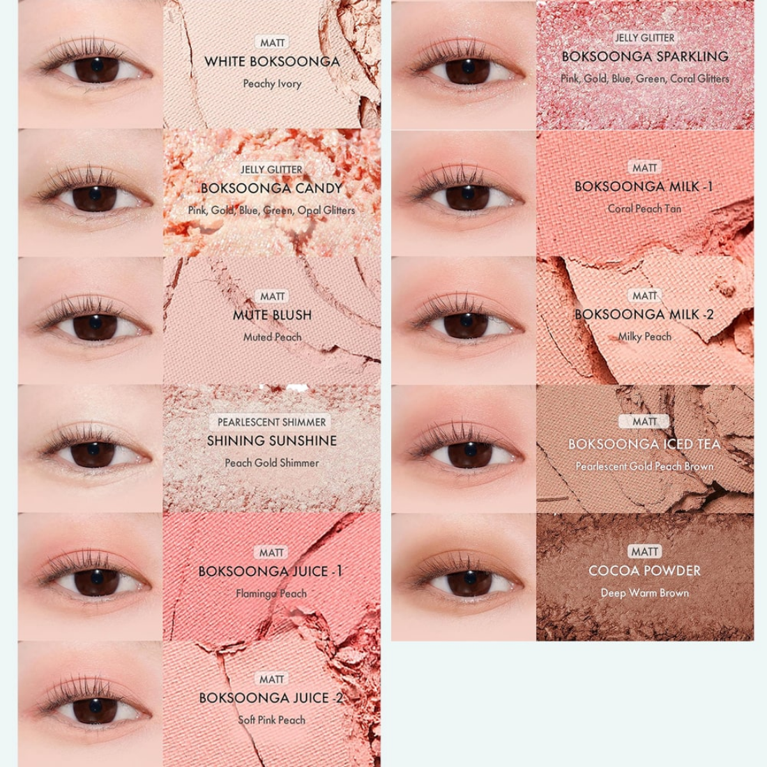 Amuse Eye Color Palette, 01 Warm Boksoonga