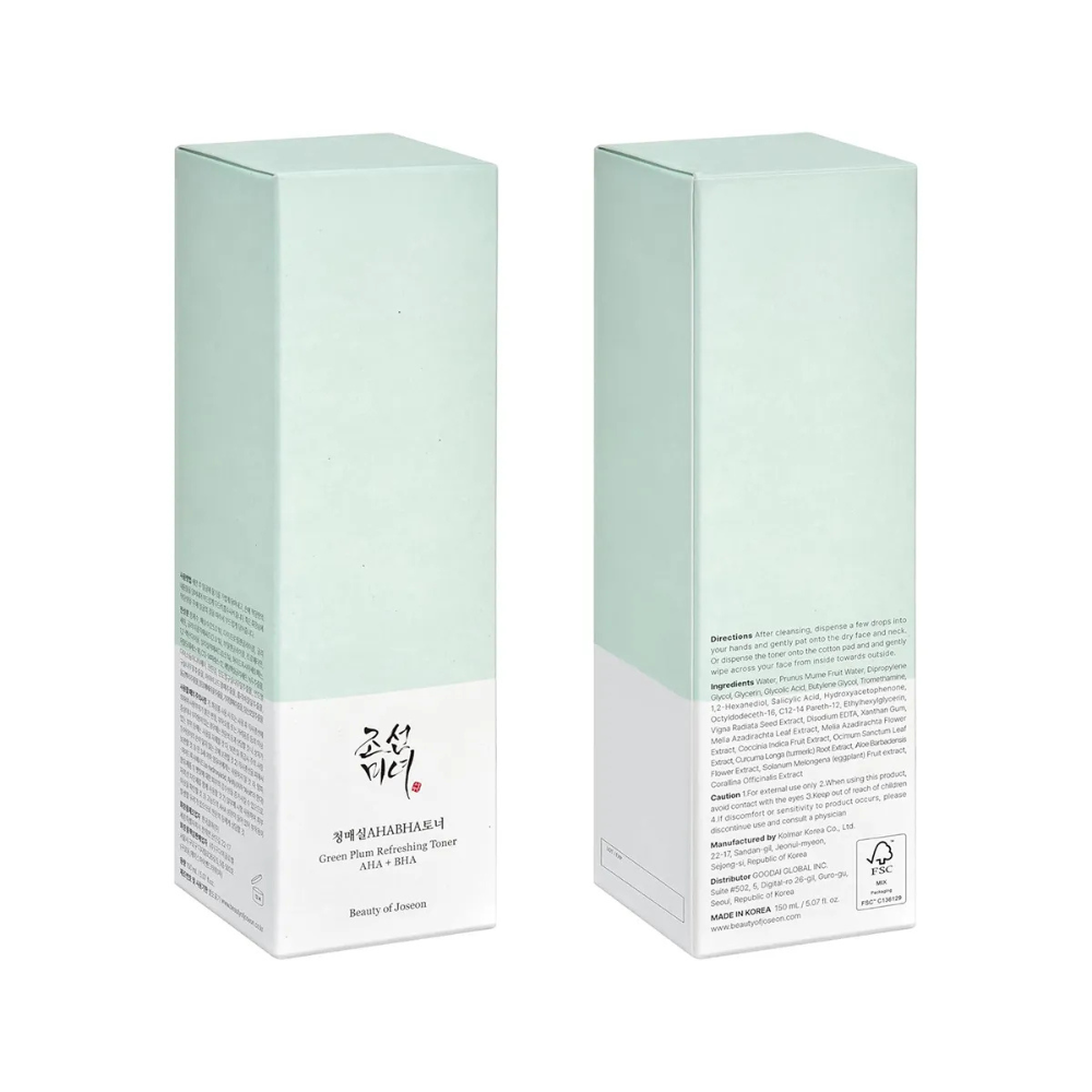 BEAUTY OF JOSEON Green Plum Refreshing Toner: AHA + BHA