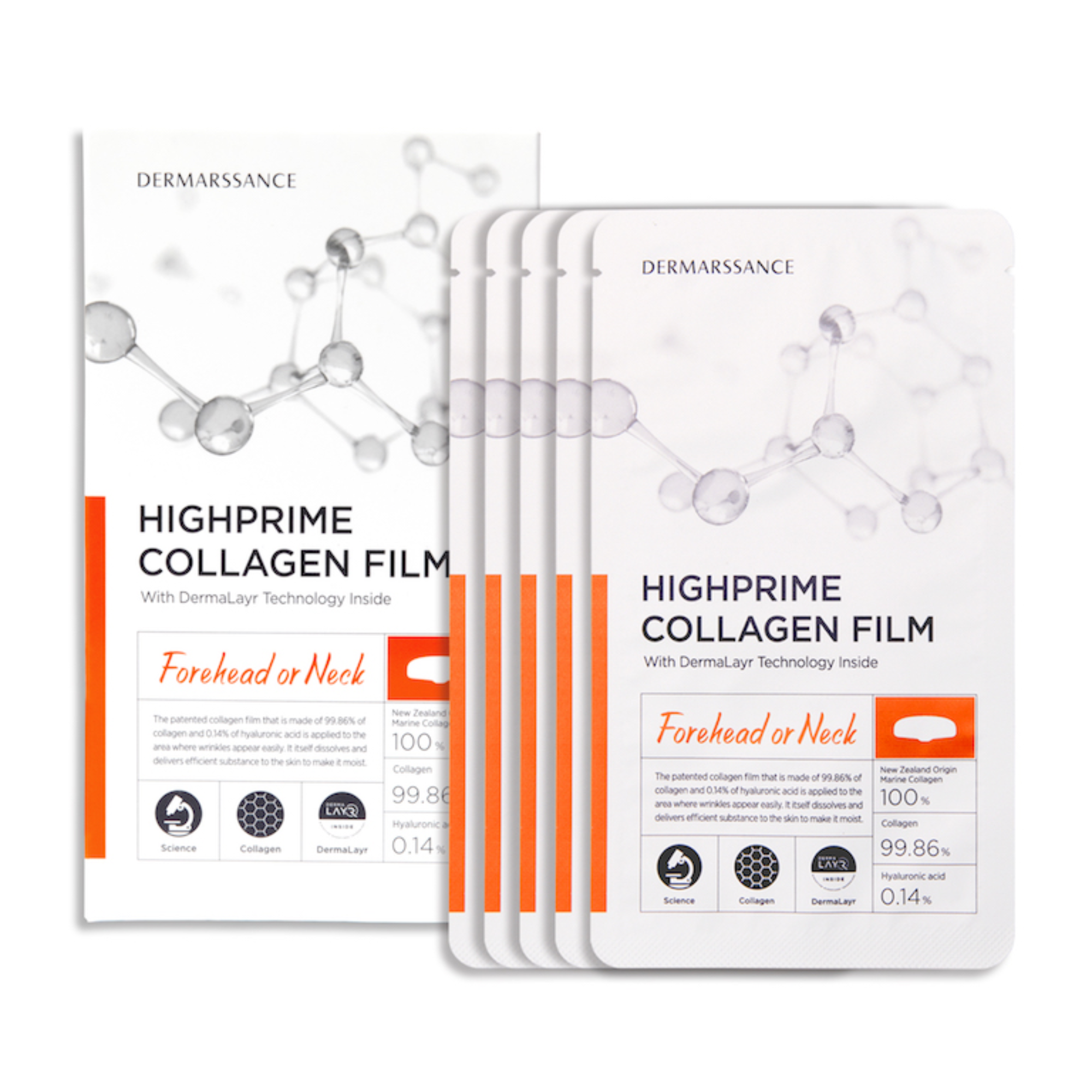 DERMARSSANCE HIGHPRIME Collagen Flim Forehead or Neck