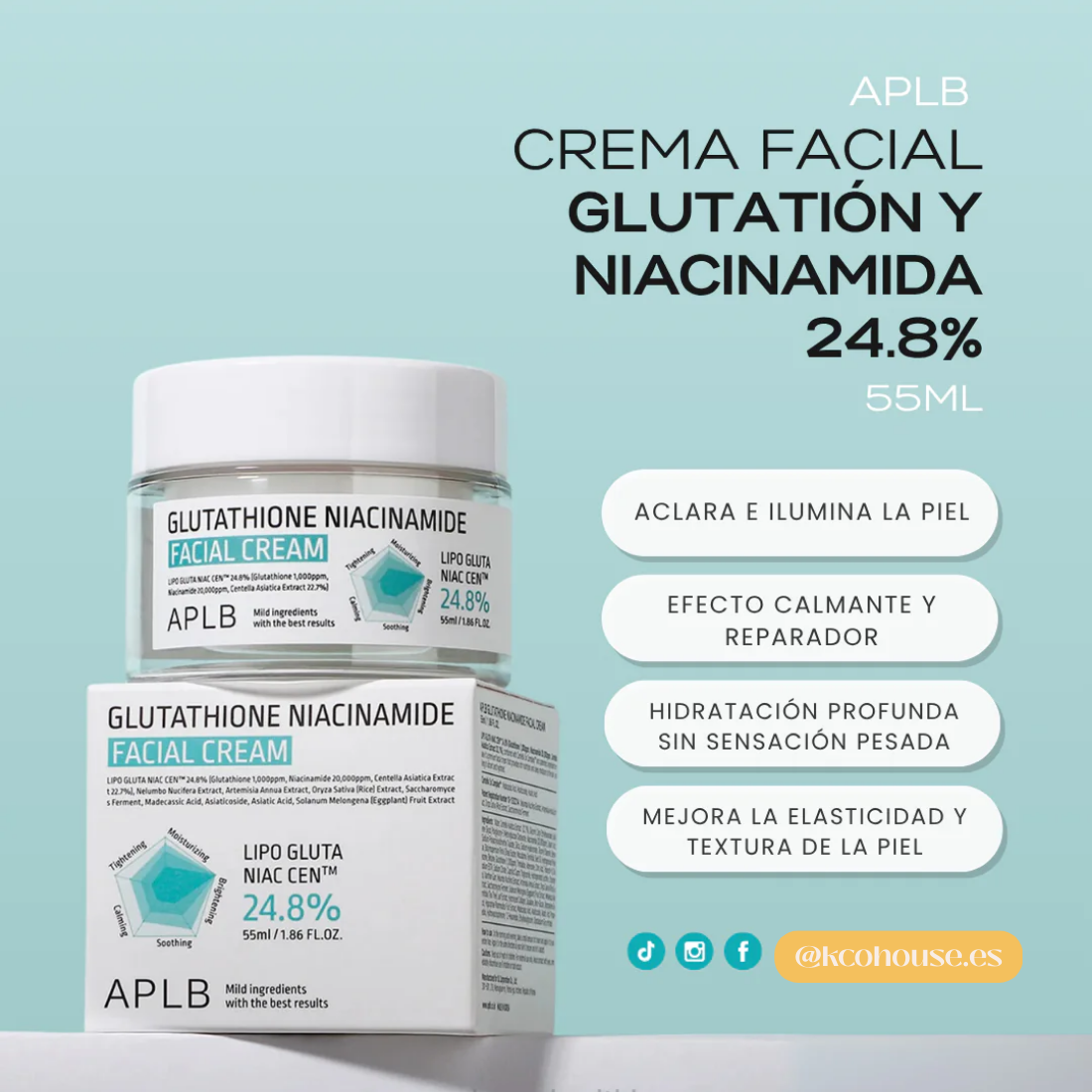 APLB Glutathione Niacinamide Facial Cream