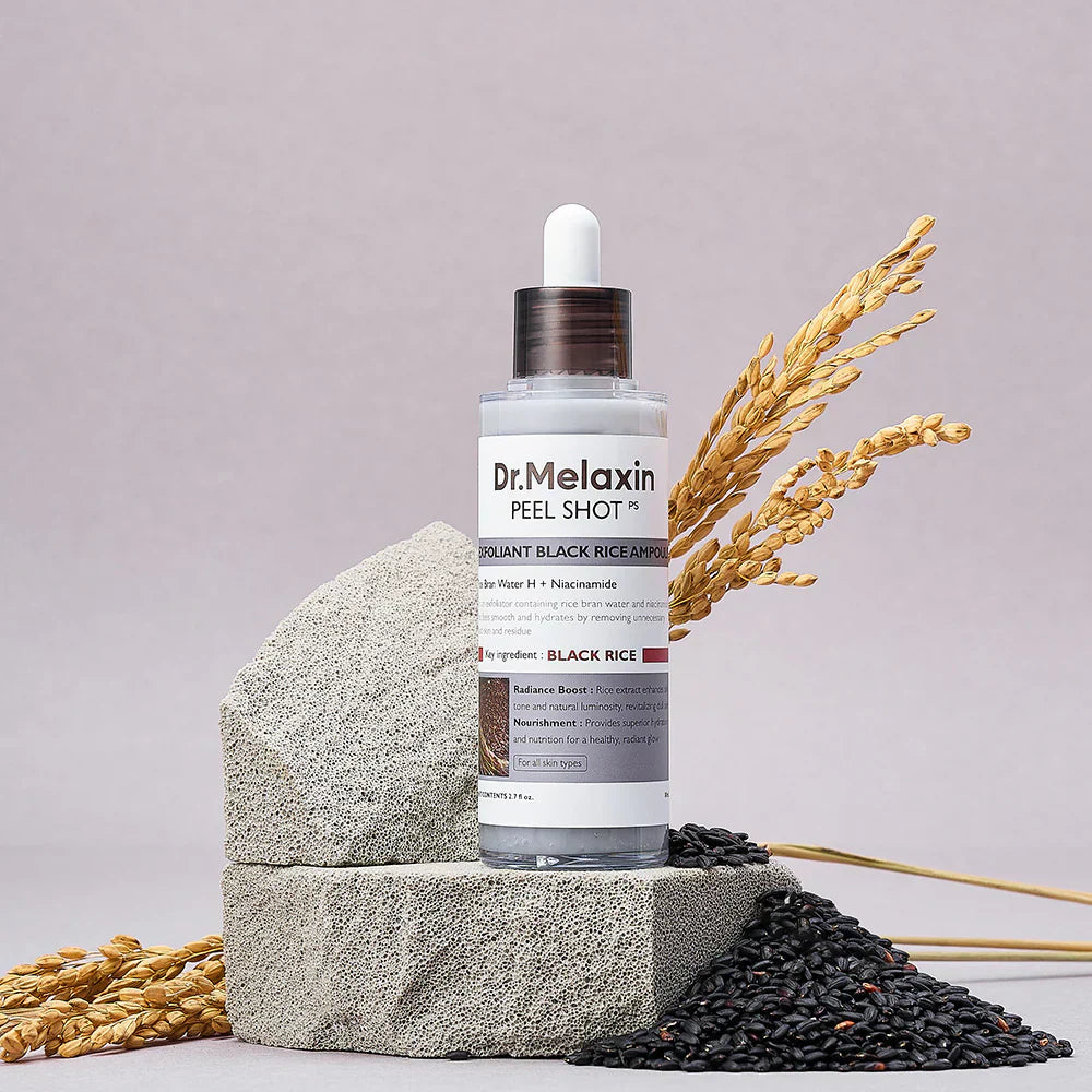 DR. MELAXIN Peel Shot Exfoliant Black Rice Ampoule